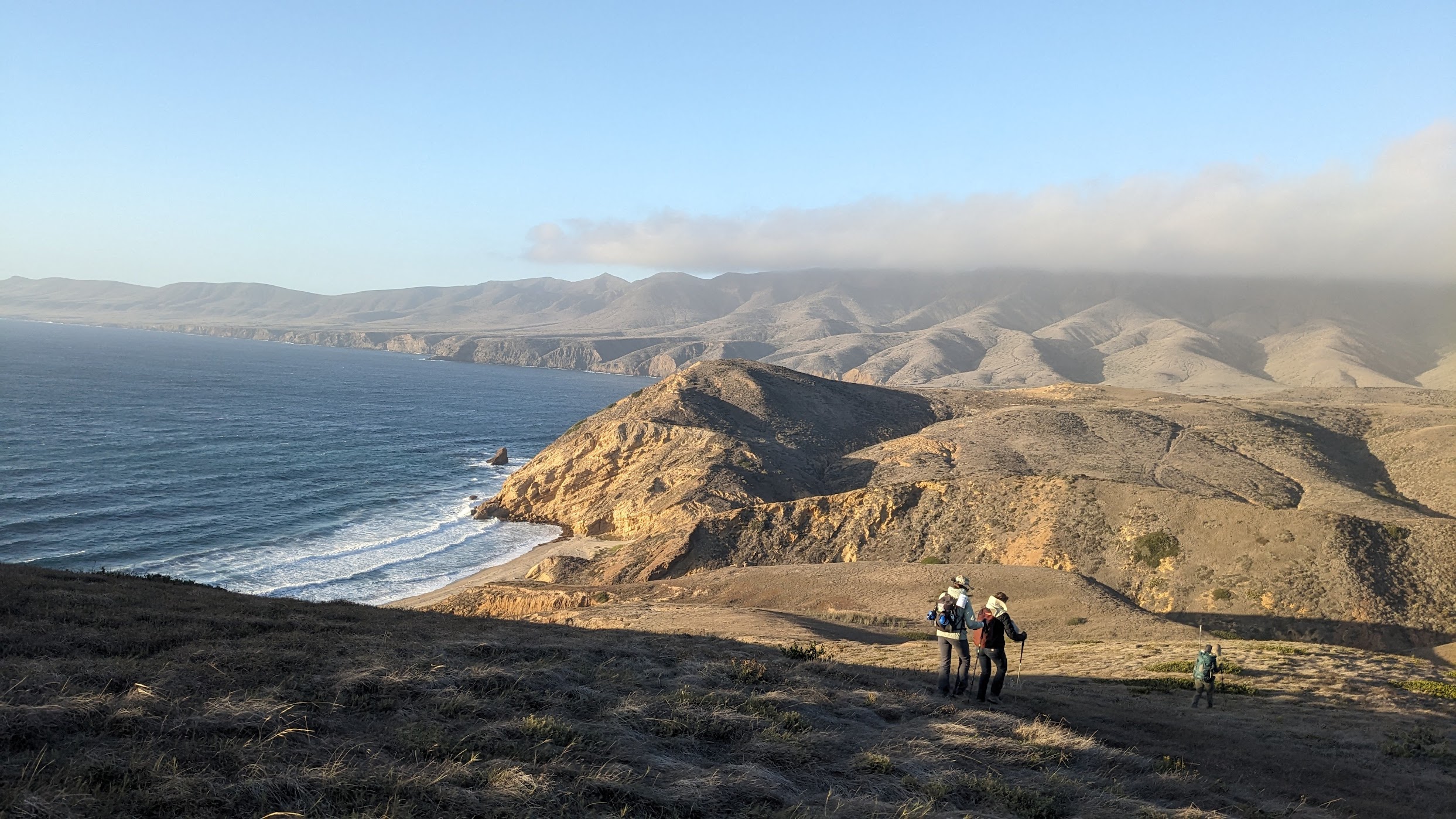Group hike on Santa Cruz Island, 2025.